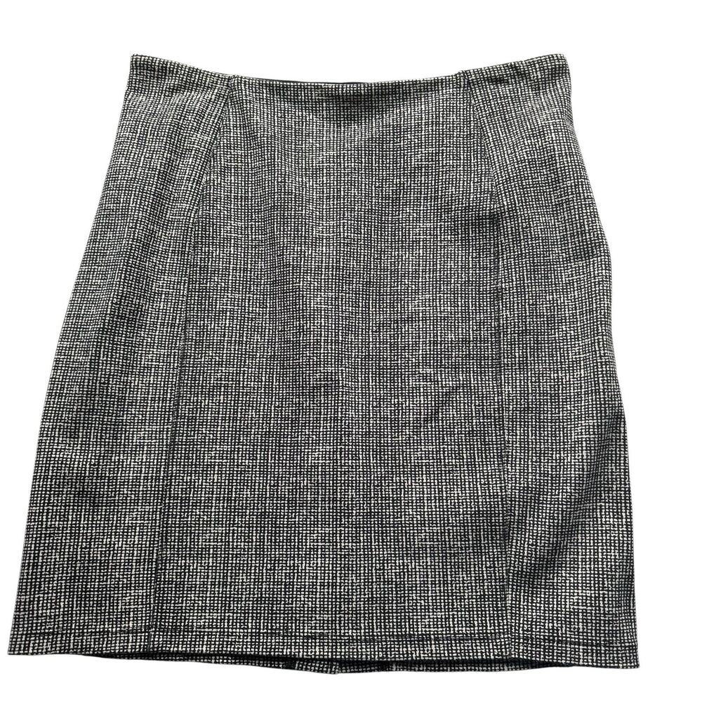Liverpool Black/White Skirt Women's 8p Pullon Pencil Scuba Work Office Career